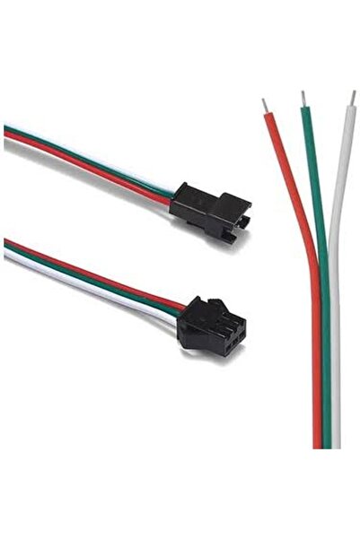 Genel Markalar 3 Pin LED Şerit Bağlantı Konnektörü (Adreslenebilir Şerit için...