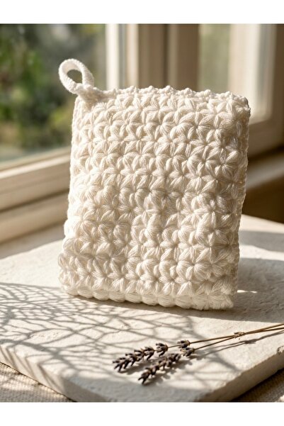 Enie Unisex Bath Washcloth Hand Knitted