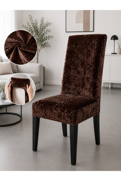 delfin HomeRoy Huse Catifea pentru Scaune – Set 6 Bucăți