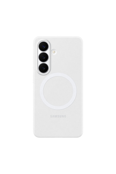 Samsung Galaxy S26 Silikon Magnet Kılıf - Beyaz
