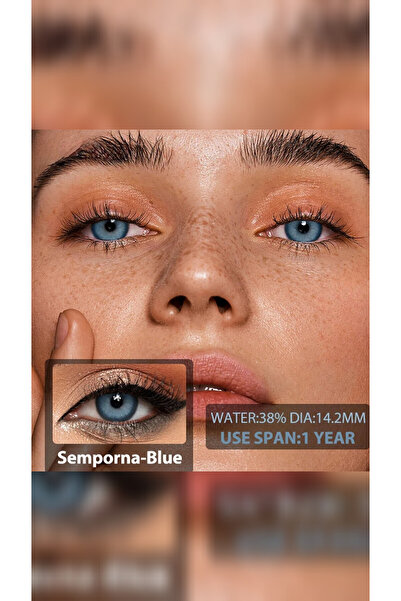 Elvoria Semporna serisi blue göz lensi yıllık