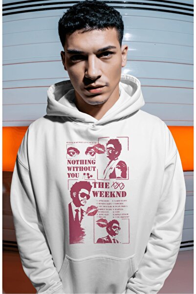 SEVBANO The Weeknd Ράπερ Τραγουδιστής με στάμπα στην πλάτη Unisex Oversize Pr...