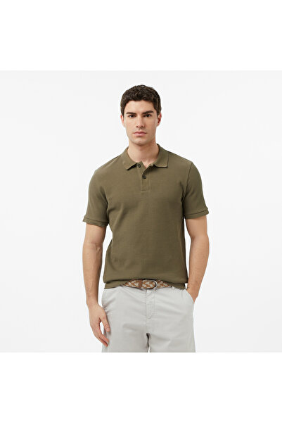 Nautica Erkek Yeşil Slim Fit Polo Yaka T-Shirt