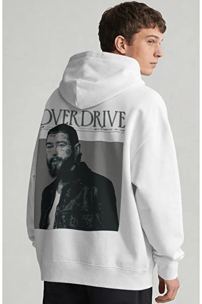 SEVBANO Post Malone Overdrive reper pevač majica sa zadnjim printom unisex ov...