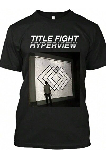 9TAY جديد! تي شيرت Popular Title Fight Hyperview Music Vintage Logo S-4XL