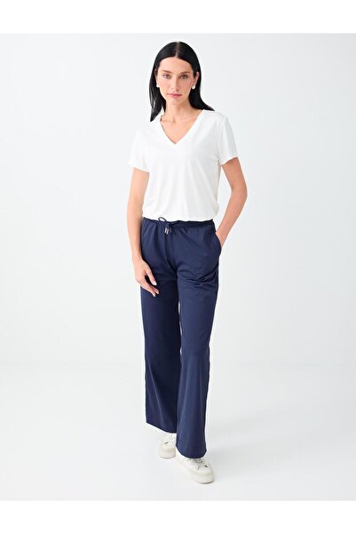 Jimmy Key Pantaloni - Bleumarin - Talie Elastic talie