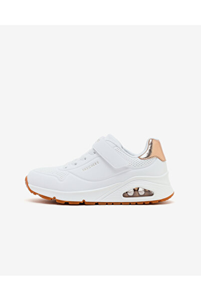 SKECHERS UNO GEN1 - SHIMMER CORE Büyük Kız Çocuk Beyaz Sneakers 310546L WHT
