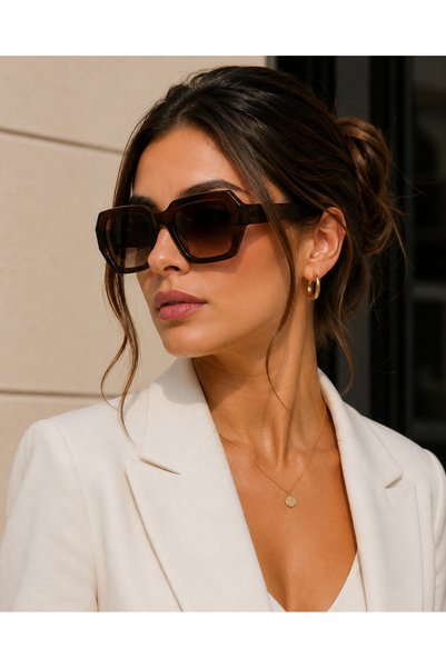 Bymiel Unisex Large Square Frame Uv400 Sunglasses
