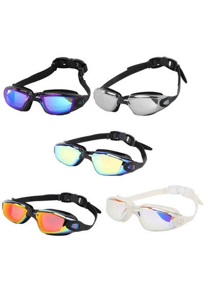 Vardem Aynalı Silikon Yüzücü Gözlüğü (Buğu Önleyici & Uv Filtre) G802DM