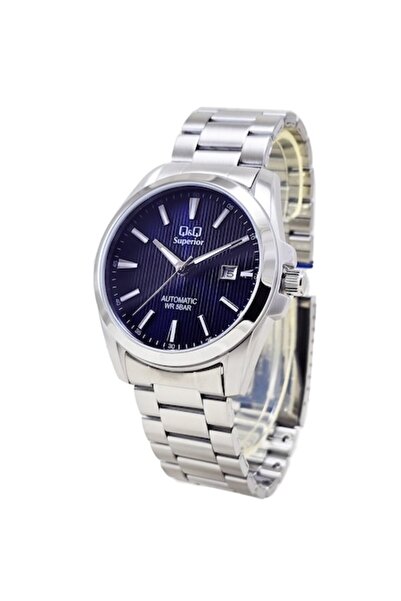 Q&Q Ceas bărbătesc Superior S23A-503VY, mecanism automat, argintiu