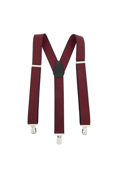 TOPGAL Bretele rezistente 3,5 cm Y Smooth Bordeaux