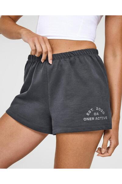 Oner Active Timeless High Waist Shorts 6″ – Charcoal Gray (Coal)