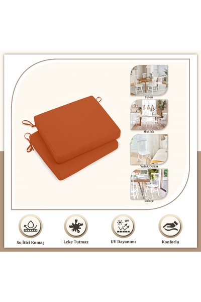 Monolisse Canvas 2-Piece Orange Liquid-Proof Stain-Proof Zippered Lace-Up Cha...