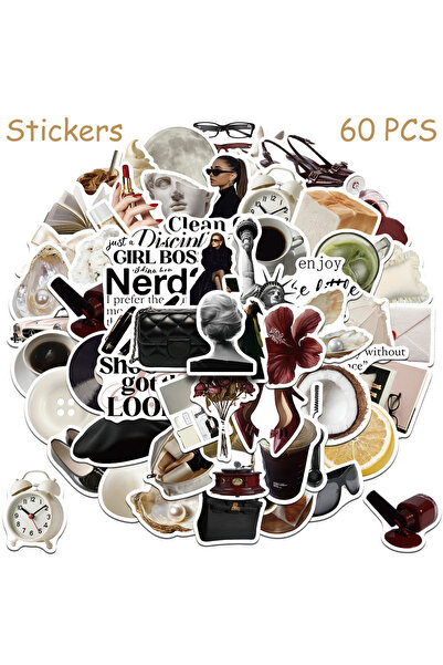 Choice 60pcs 60pcs Clean Girl Office Lady Stickers Decals For Laptop Scrapboo...