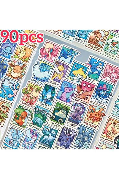 Choice Bandai 90pcs pokemon 45/90PCS Pokémon Kawaii DIY Stickers Luggage Graf...