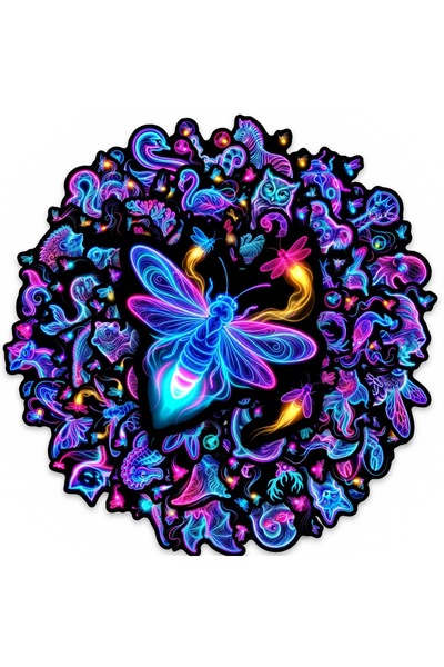 Choice 50pcs 50Pcs Fun Neon Animal Gradient Glow Stickers Decorate Skate Helm...