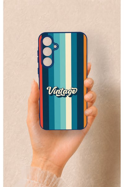 Vip Case Samsung A35 Compatible Vintage Patterned Silicone Case