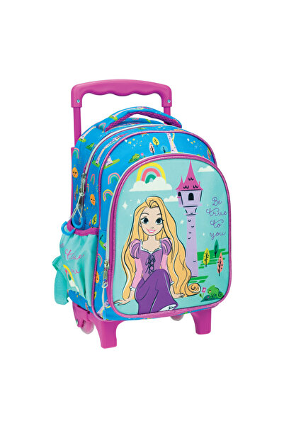 Disney Prințesele Rapunzel rucsac școlar pe role, geantă 30 cm