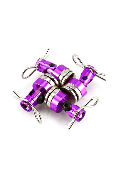 Choice3 Purple 4Pcs RC Car Metal Strong Magnet Body Shell Column Post for 1:1...