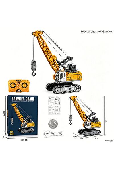 Choice4 Crane-A 1:64 RC Mini Alloy Car Forklift Crane Excavator Tabletop Game...