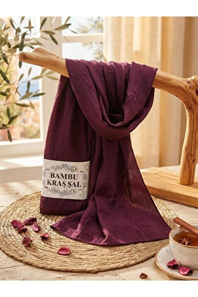 İSTDONATELLA Bamboo Kraş Shawl Model - No Ironing Required
