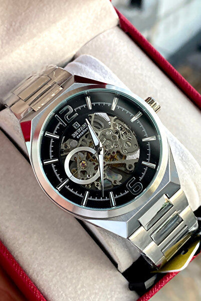 Reward Automatic Mechanism Steel Cord 2 Year Warranty Men's Wristwatch