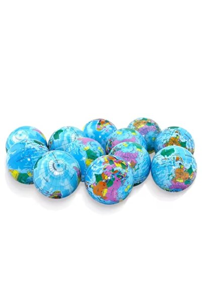Velaris Set de 12 mingi squishy antistres în formă de glob pământesc, jucării...