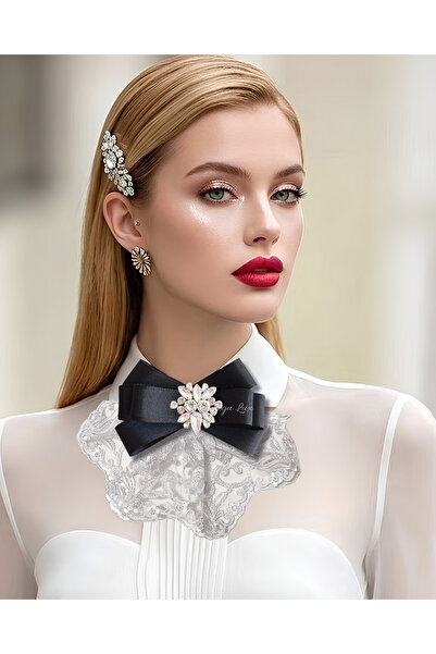 pegu baby collection Luxury White Guipure Lace Special Design Brooch, Collar ...