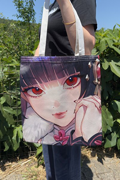 ZipZap Yun Jin Genshin Impact V5 Double-Sided Canvas Print Tote Bag Anime Bag