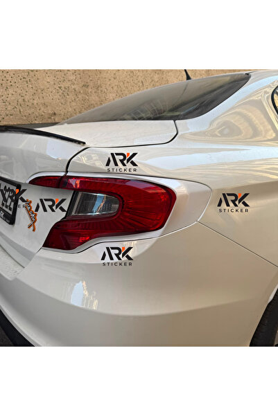 Ark Sticker Egea Sedan 2015-2020 Uyumlu Kalın Stop Kaplama Sticker Parlak Beyaz