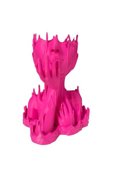 OEM Vază MaCherrie, Roz, Imprimată 3D, H 25cm