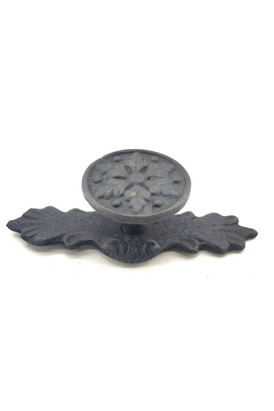 OEM Antique Style Decorative Brass Flower Button - 27X70 Mm, Oxide