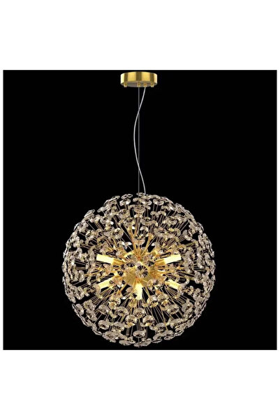 OEM Candelabru Cristal MINUET 8x G9, Diametru 40cm, Auriu Lucios, Inaltime Re...