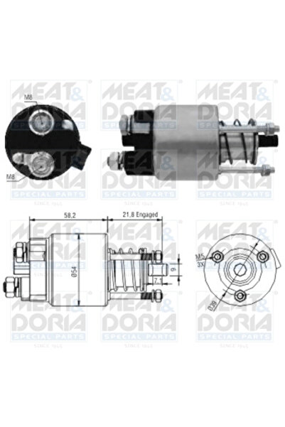 MEATDORIA Starter Electromotor 46102 Toyota Avensis/Corolla/Corolla Verso/Mr2 3