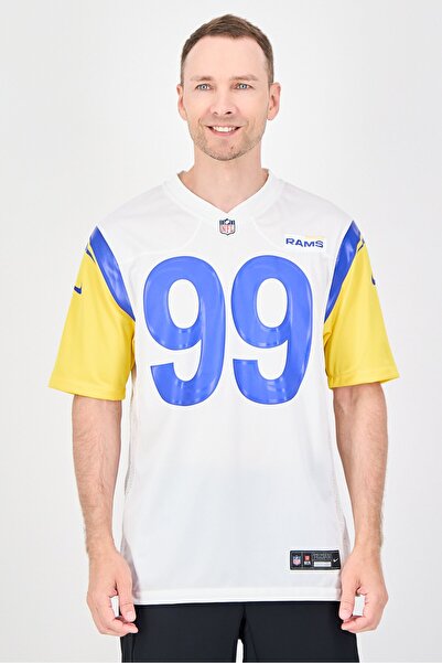 Nike x NFL Men Dri-Fit Short Sleeve Rams Alternate Football Jersey, White