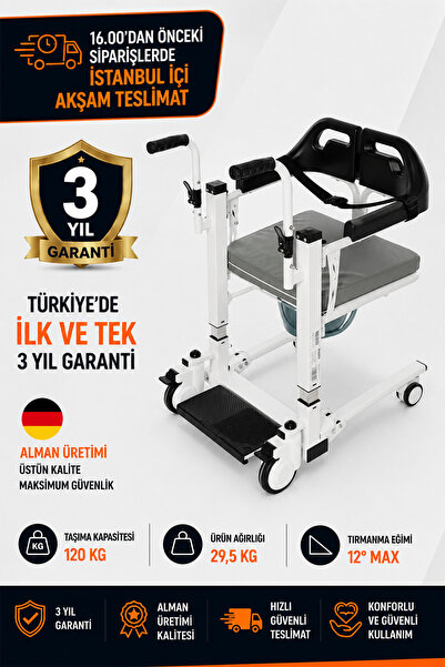 Römer R452 Uzaktan Kumandalı Motorlu Hasta Transfer Sandalyesi – Tuvalet Özel...