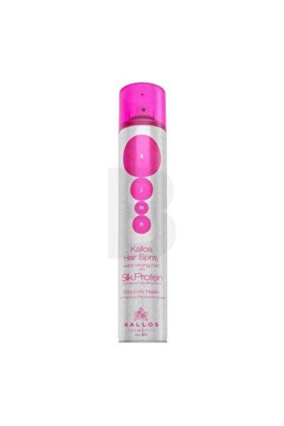 Kallos Spray de păr cu proteine de mătase cu fixare extra puternică – spray d...