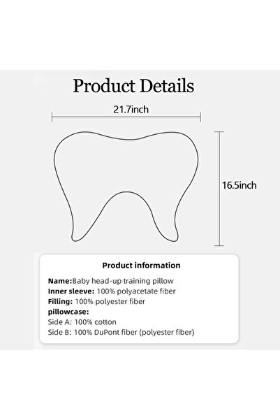 Vinnatsu Baby Wedge Pillow Nursery Pillows,Newborn Baby Sleep Pillow,Anti Bab...