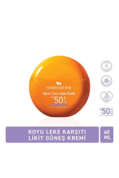 Herbadent Spot Free Sun Fluid SPF 50+ 40 ml | Mat Bitişli Leke Karşıtı Likit ...