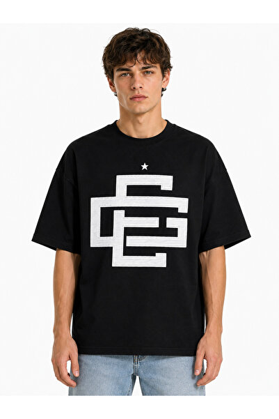 Compostela Unisex Women's Men's Gc Written Design Printed Oversized Thick Fab...