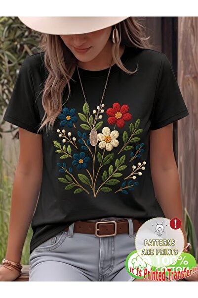 puolikuu Unisex Comfortable Fit Tshrit Printed Tshirt