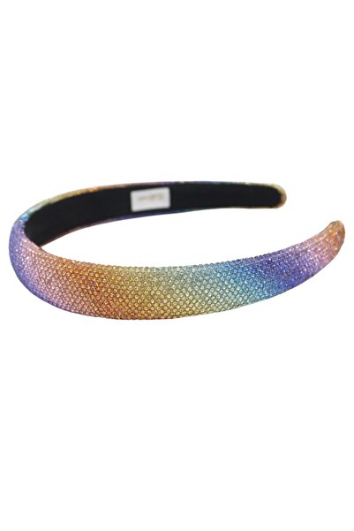 Bidani -Padded Rhinestone Headband - Multicolor