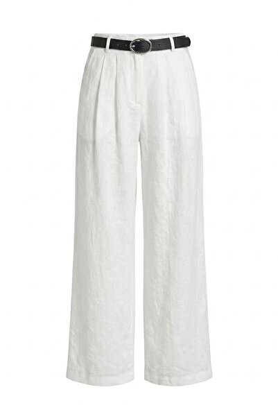 Noa&Noa Lined Belted Trousers Ecru