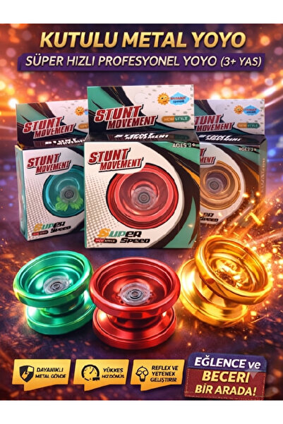Flower Toys Galtoys Profesyonel Rulmanlı Metal İpli Yoyo Kutulu (Unresponsive)