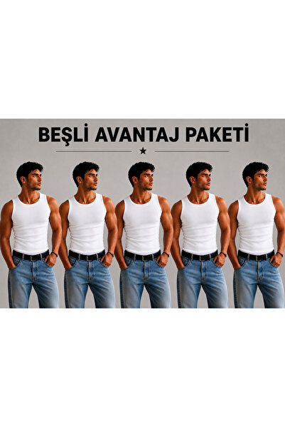 Livik Slimfit Halter Neck Ribbed Men's Athlete Singlet Flexible Fabric Struct...