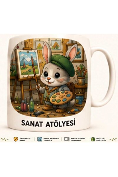 Rana İkra Art Rabbit Art Workshop Mug