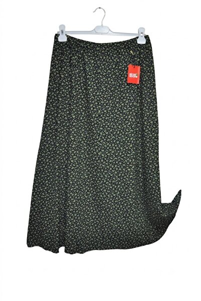 elma abone Plus Size Pigment1 Combed Cotton Elasticated Maternity Skirt