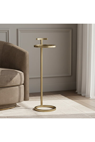 Roots Furniture طاولة ميسى مستديرة سوداء مقاس 14 بوصة