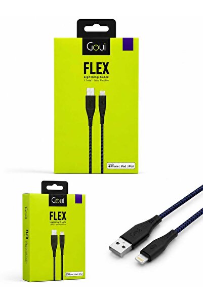 GOUİ Strong - Flex Cable for iPhone 1.5 Meters - Dark Blue