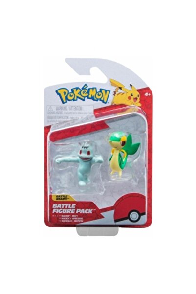 Jazwares Set de luptă Pokemon cu minifigurine Machop și Snivy
